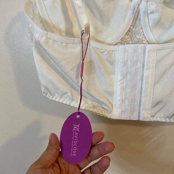 Avidlove coquette White Lace Bralette size medium NWT - Picture 6 of 9